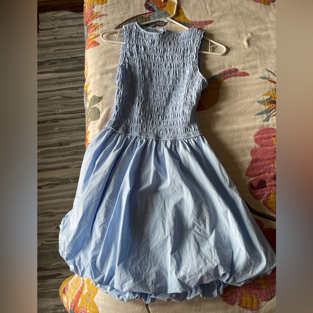 SHEIN Light Blue Mini Dress